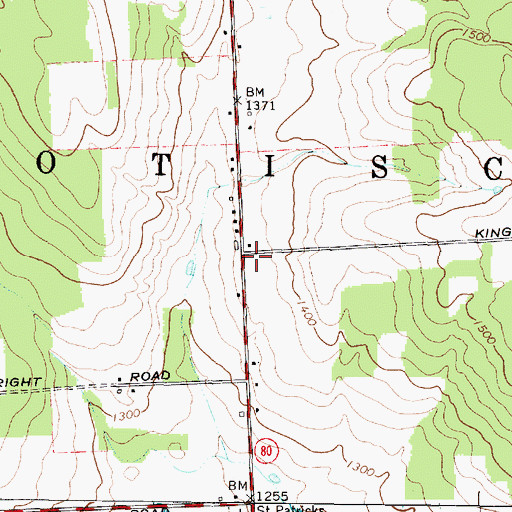 Topographic Map of School Number 5 (historical), NY
