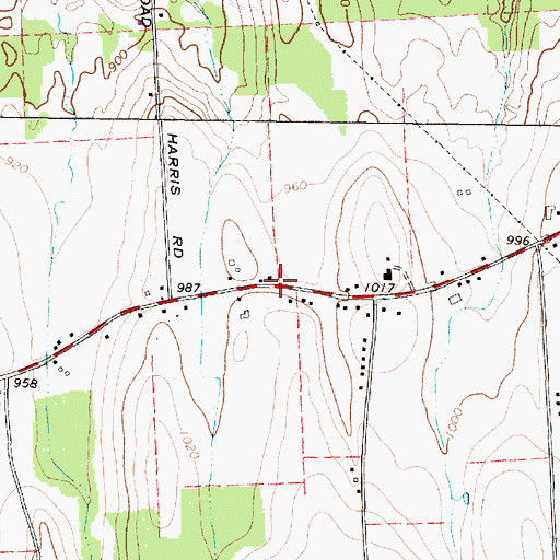 Topographic Map of School Number 9 (historical), NY