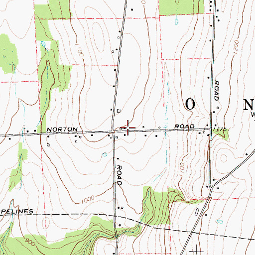 Topographic Map of School Number 11 (historical), NY