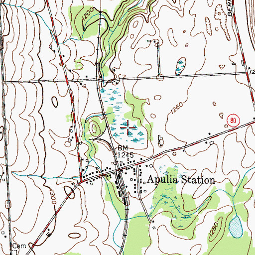 Topographic Map of Stump Pond (historical), NY