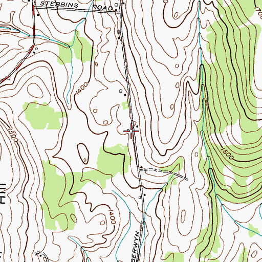 Topographic Map of School Number 2 (historical), NY