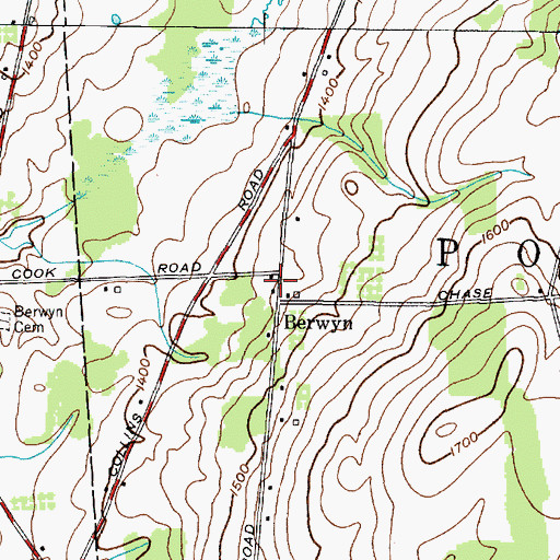 Topographic Map of School Number 17 (historical), NY