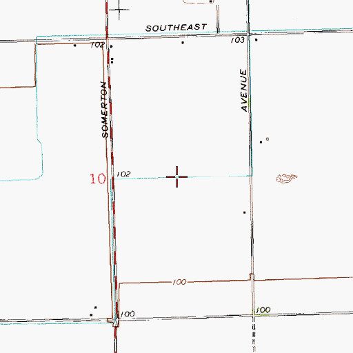 Topographic Map of Somerton Lateral, AZ