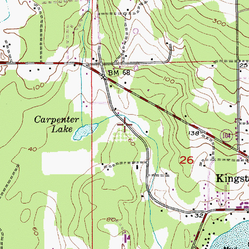 Topographic Map of Fukuzawa Creek, WA