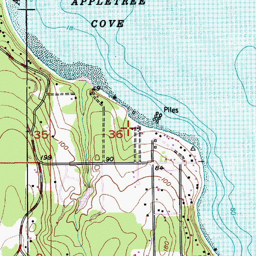 Topographic Map of Newellhurst Creek, WA