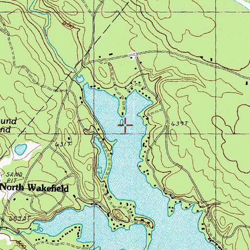 Topographic Map of Overlook Island, NH