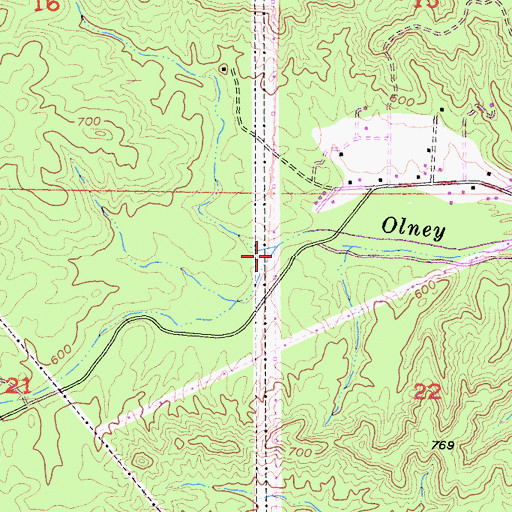 Topographic Map of Tadpole Creek, CA