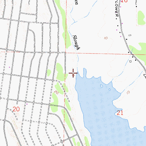 Topographic Map of Talawa Slough, CA