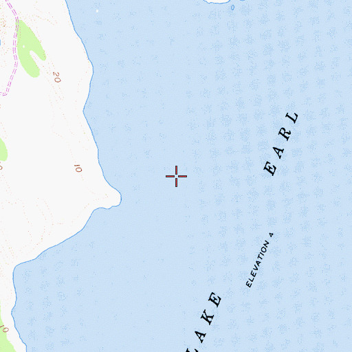 Topographic Map of Lake Talawa, CA