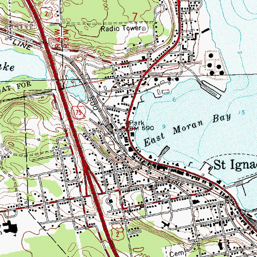 Topographic Map of Museum of Ojibwa Culture, MI