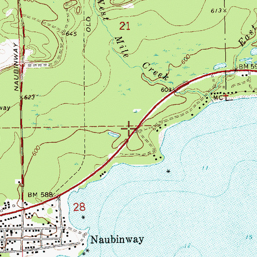 Topographic Map of Mackinac Straits Medical Clinic, MI