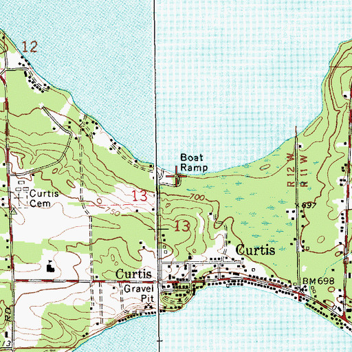 Topographic Map of Portage Township Park, MI