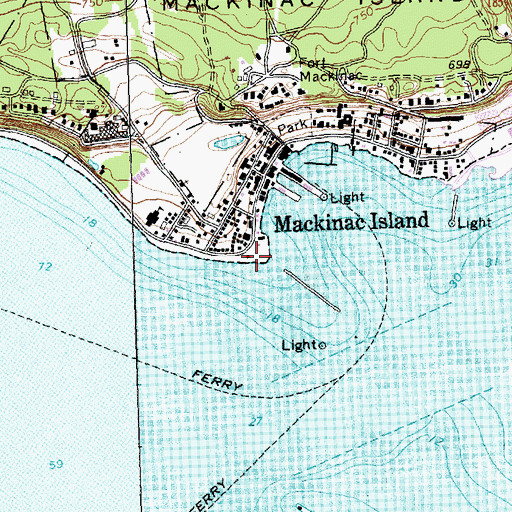 Topographic Map of Windermere Point, MI