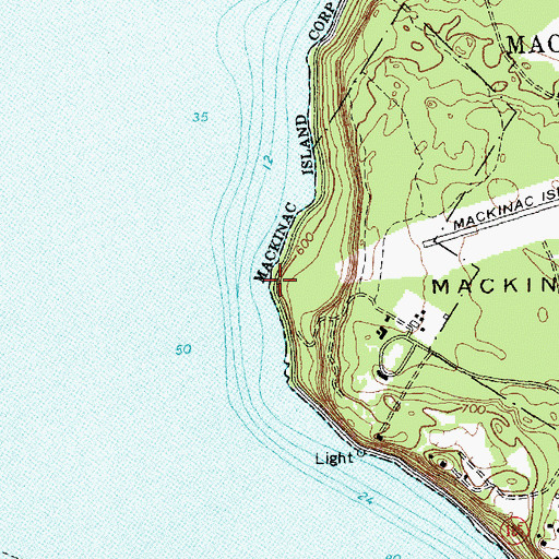 Topographic Map of Heriot Point, MI