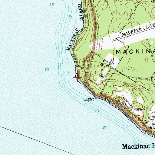 Topographic Map of Perrot Point, MI