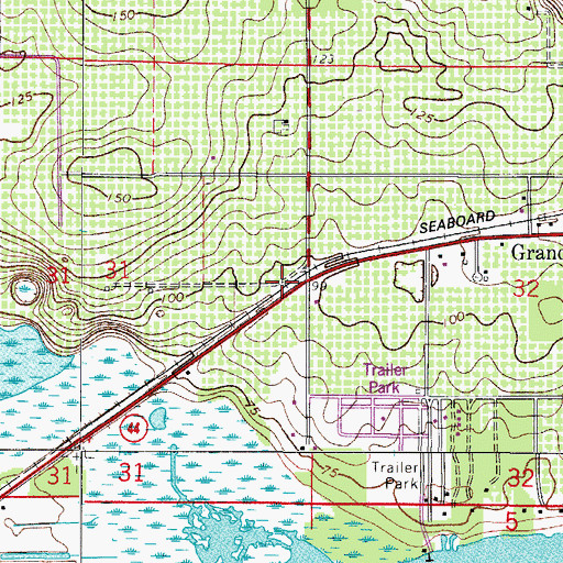 Topographic Map of Lisbon Substation-Progress Energy, FL