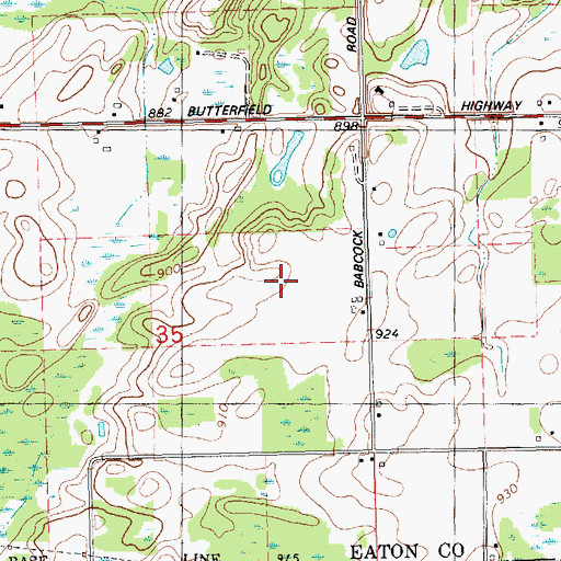 Topographic Map of Harbor Springs Fire Department, MI