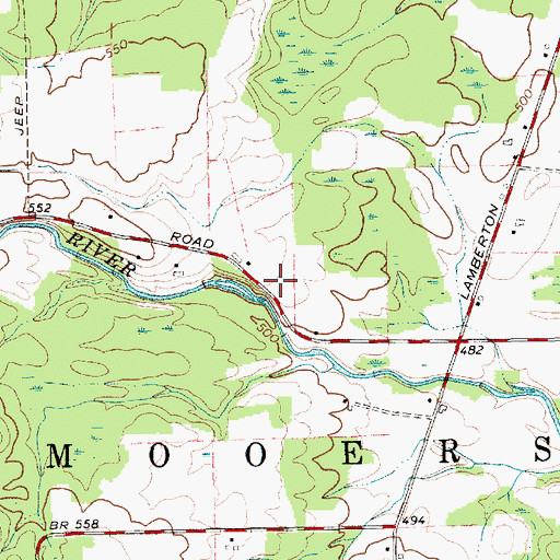 Topographic Map of Emerson School (historical), NY
