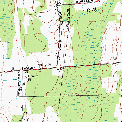 Topographic Map of School Number 2 (historical), NY