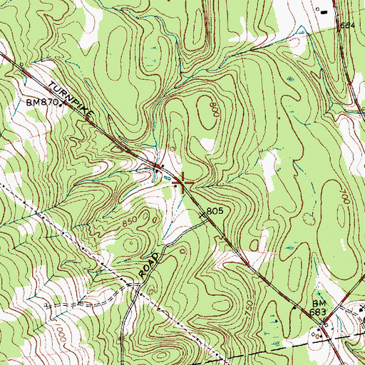 Topographic Map of School Number 4 (historical), NY