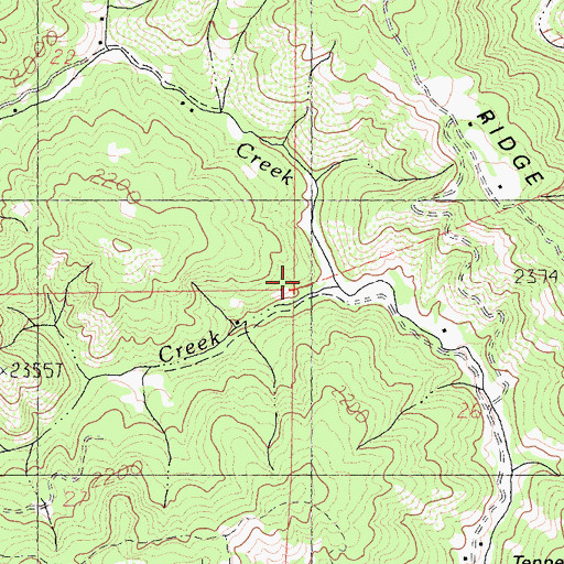 Topographic Map of Tartar Creek, CA