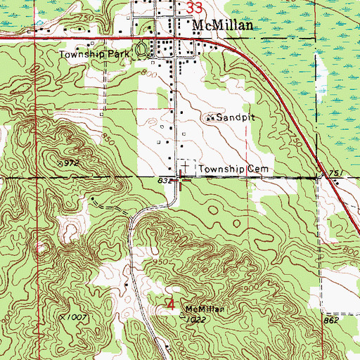 Topographic Map of Northstar Christian Academy, MI