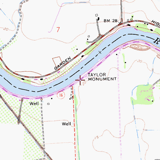 Topographic Map of Taylor Monument, CA
