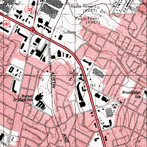 Topographic Map of Gracia de El Buen Pastor, TX