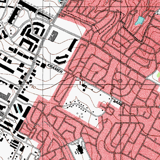 Topographic Map of Grant African Methodist Episcopal Worship Center, TX
