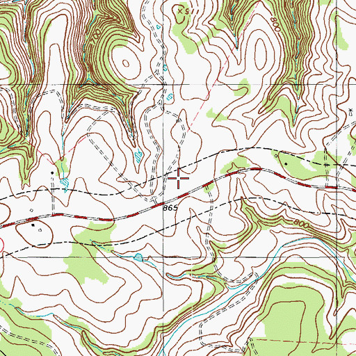 Topographic Map of Iranian Christian Church of the Central United States, TX