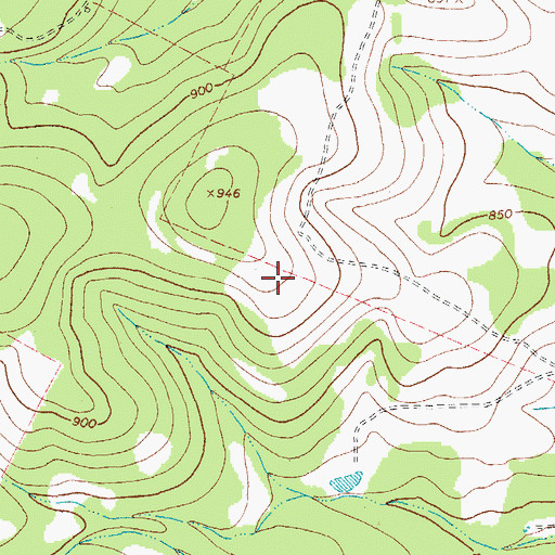 Topographic Map of Majestic Mountain Ministries, TX