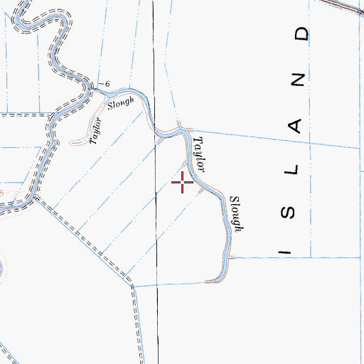 Topographic Map of Taylor Slough, CA