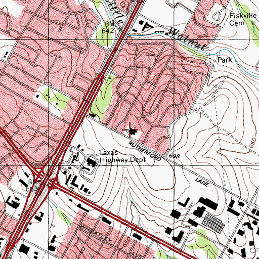 Topographic Map of The Church of Jesus Christ of Latter Day Saints, TX