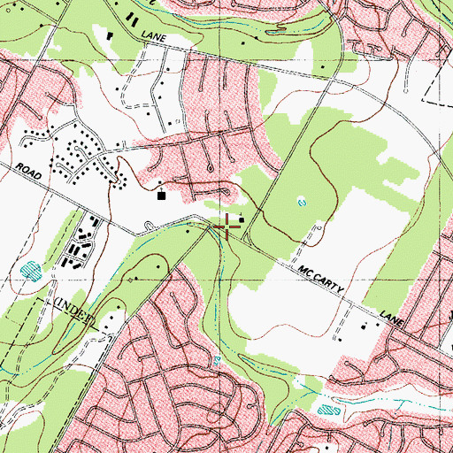 Topographic Map of Abiding Love Lutheran Child Development Center, TX