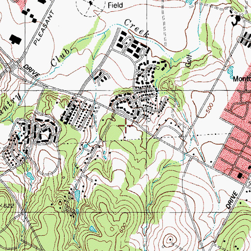 Topographic Map of Austin Fire Department Station 22, TX