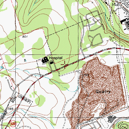 Topographic Map of Oakwood Surgery Center, TX