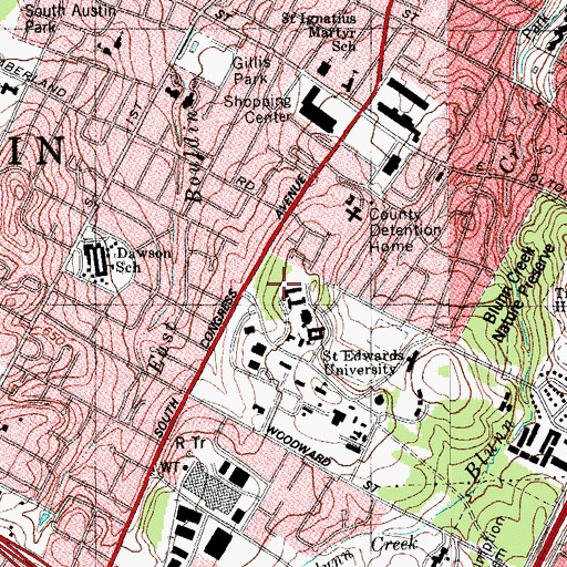 Topographic Map of Premont Hall, TX