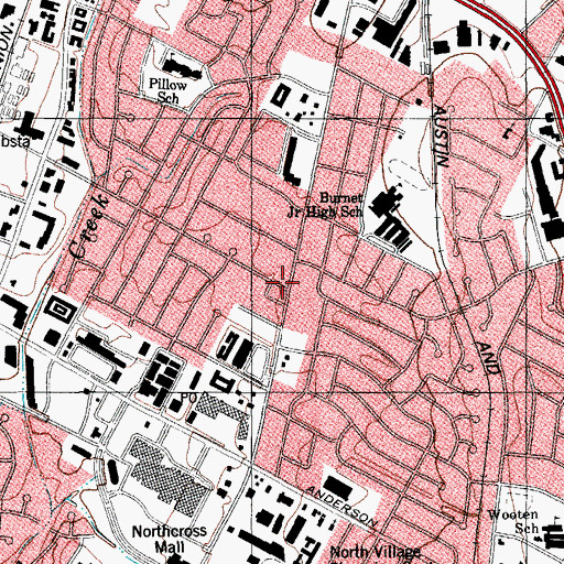 Topographic Map of Arise Christian Fellowship, TX