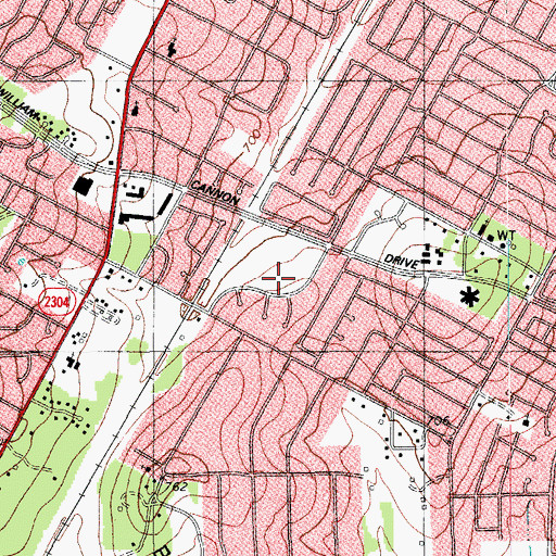 Topographic Map of El Buen Samaritano Episcopal Mission, TX