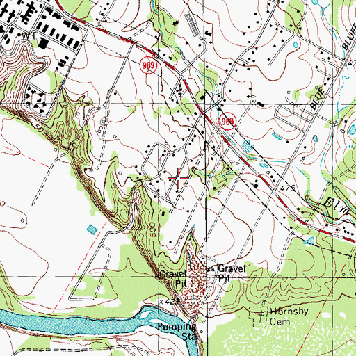 Topographic Map of Faith and Trust Community Bible Church, TX