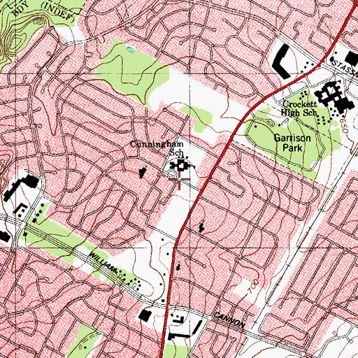 Topographic Map of Victorious Life Church, TX