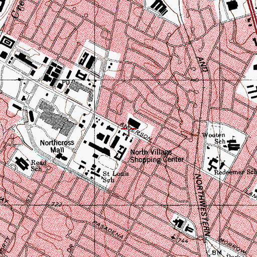 Topographic Map of Disability and Impairment Assessment Center, TX