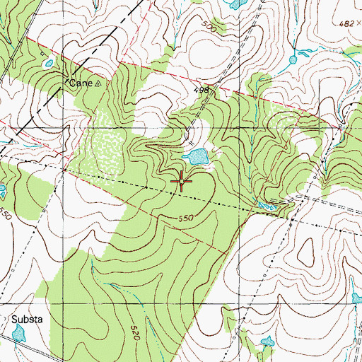 Topographic Map of Garfield Wastewater Treatment Facility, TX