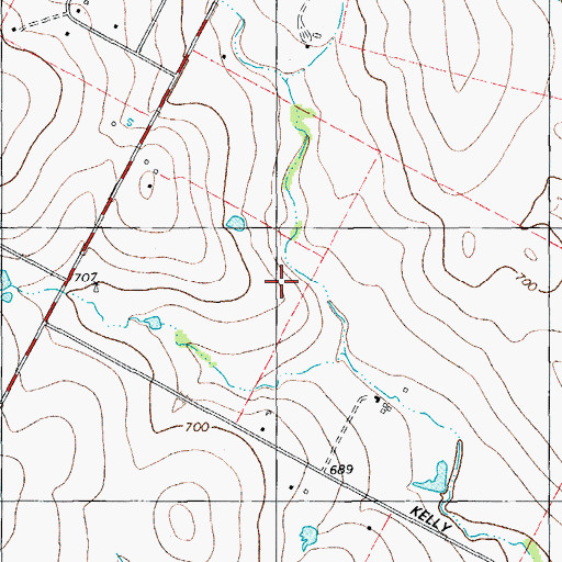 Topographic Map of Pflugerville Wastewater Treatment Facility, TX