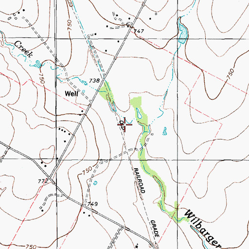 Topographic Map of Wilke Lane Wastewater Treatment Facility, TX