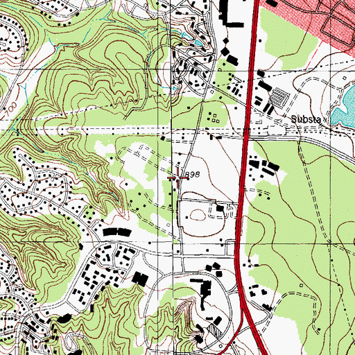 Topographic Map of Great Hills Baptist Church Preschool, TX