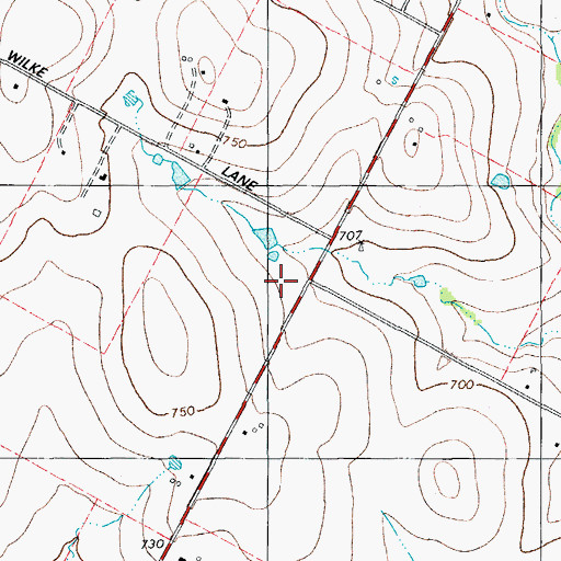 Topographic Map of Murchison Elementary School, TX