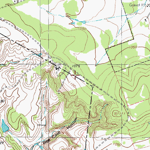 Topographic Map of Whitestone Elementary School, TX
