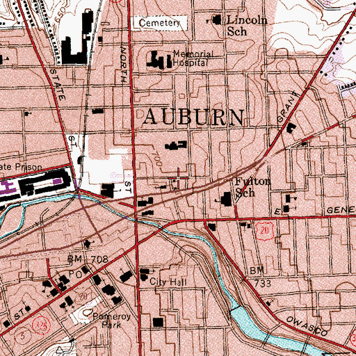 Topographic Map of Church of the Nazarene, NY