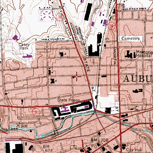 Topographic Map of Saint Nicolas Greek Catholic Russian Church, NY
